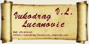 Vukodrag Lučanović vizit kartica